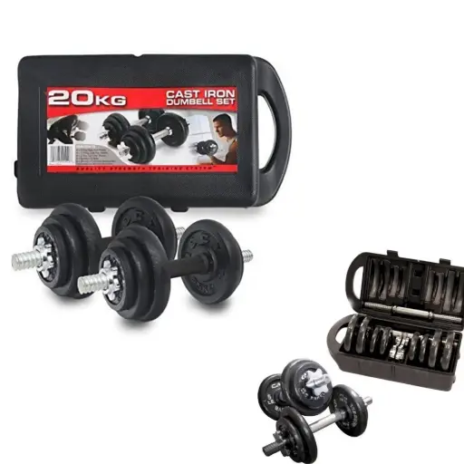 [7010106 -EE\EY] SET Dumbbells 20 kg