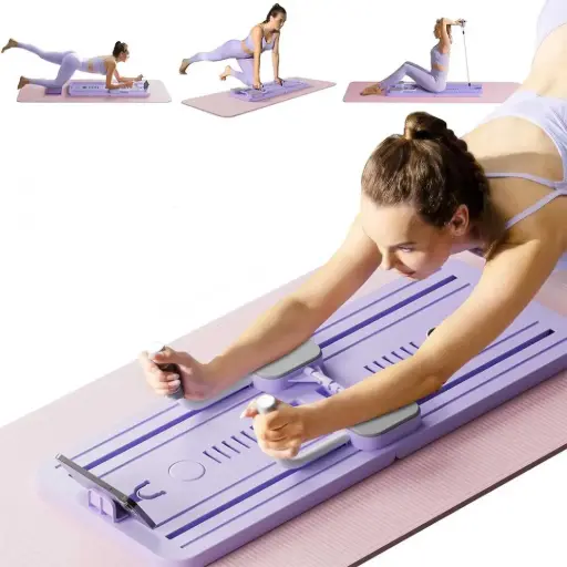 Portable Pilates Board (Pink/ Purple/ Black)